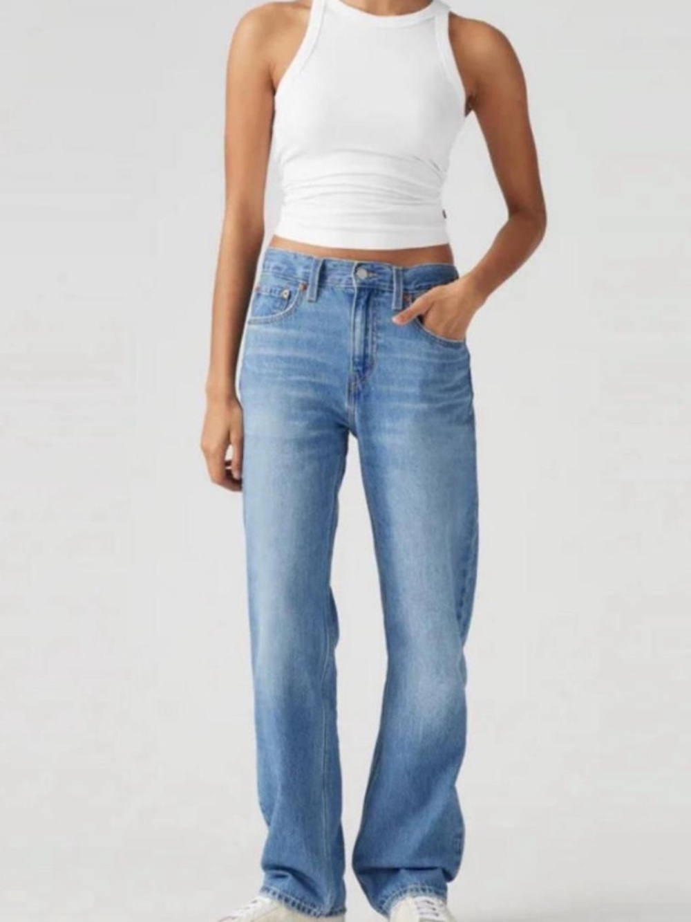 Levi’s Low Pro Straight Light Wash Relaxed Jeans Size 29